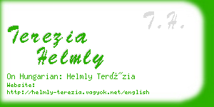 terezia helmly business card